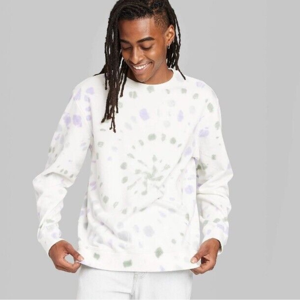 NWT Original Use Tie Dye Mens Relaxed‎ Fit Pullover Sweatshirt Small